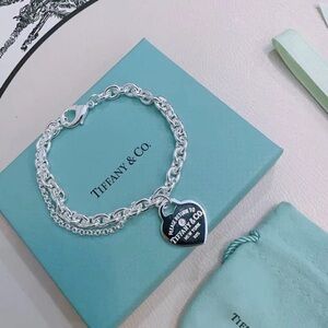Tiffany & Co. Silver Heart Tag Bracelet